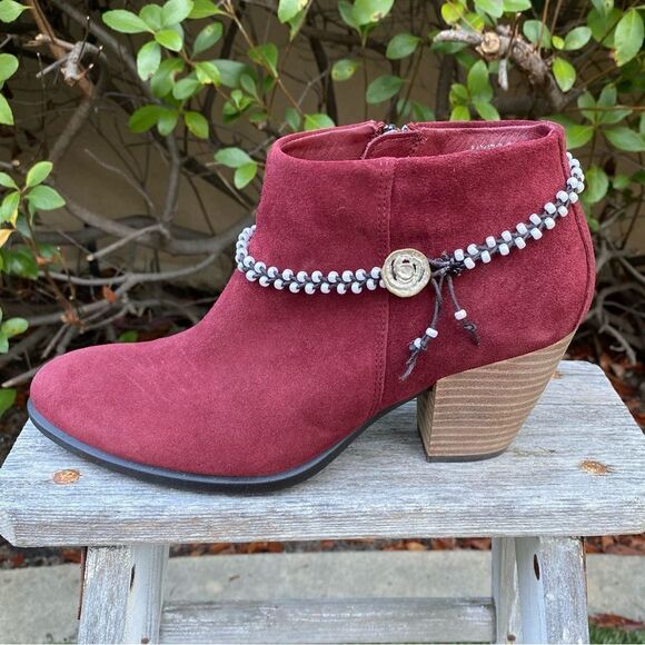 New Hand Made Western Brown & Pearlized Circle Boot Charm/Double Wrap Bracelet - Picture 4 of 10